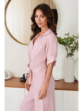 Load image into Gallery viewer, Linen Twist Hem Henley