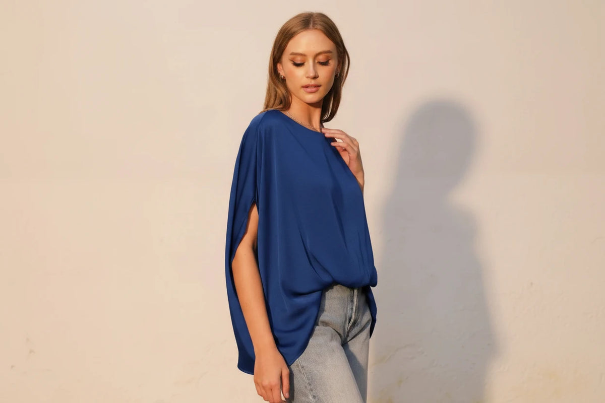 Satin Caftan Blouse