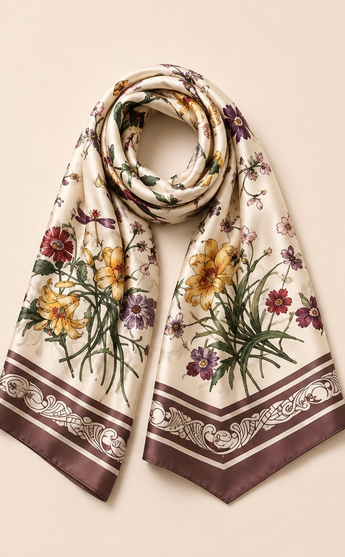 Graceful Floral Scarf