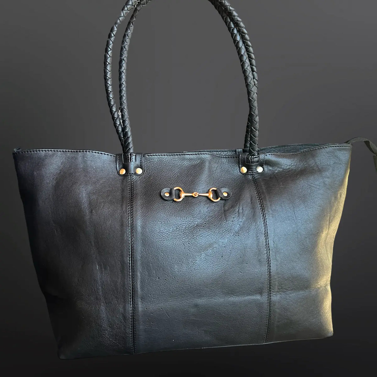 Equestrian Leather Tote