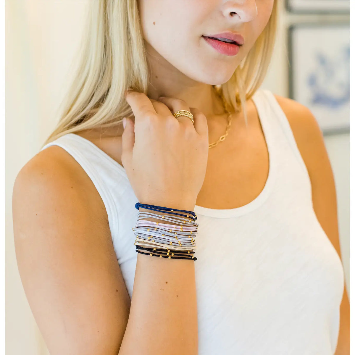 3mm Gold Waterproof bracelet Hairbands