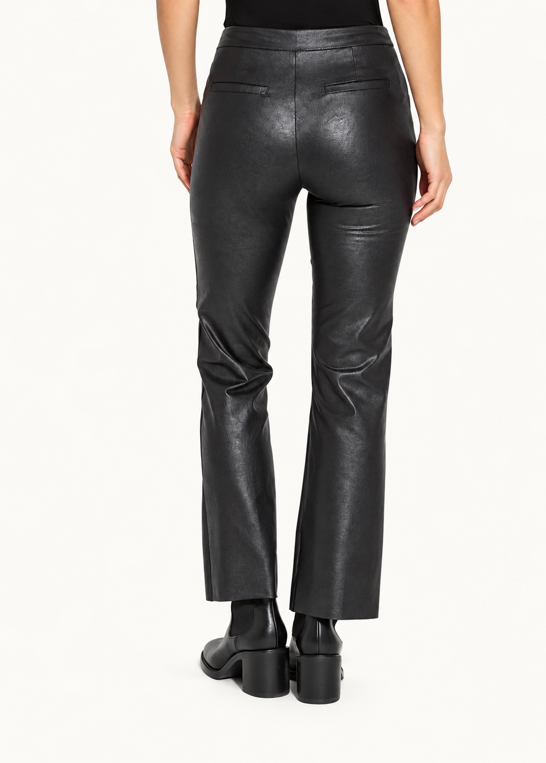 Foiled Vegan Leather Pants