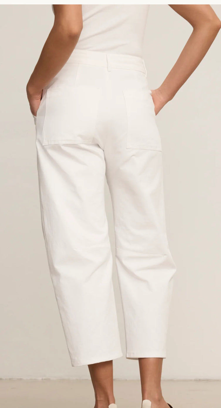 Alexis Bow Legged Pant in White