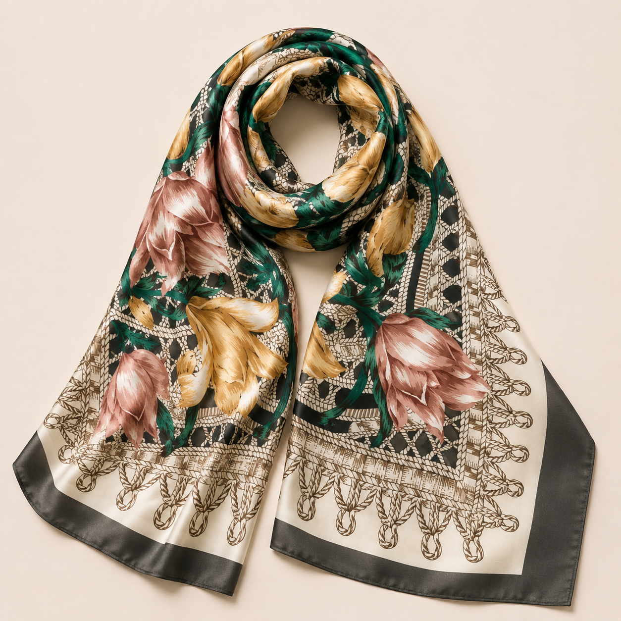 Floral pattern scarf