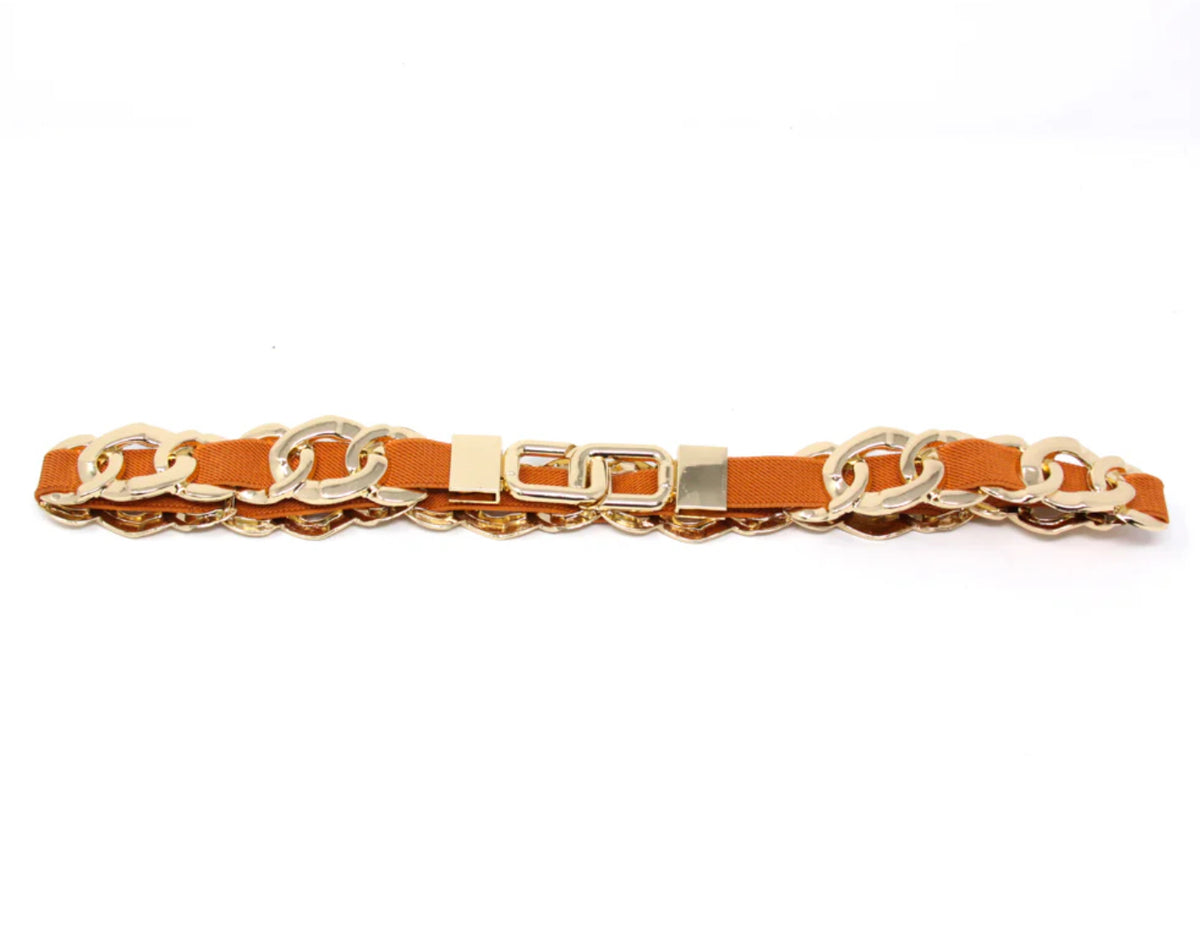 Coco Chain Link Stretch Belt