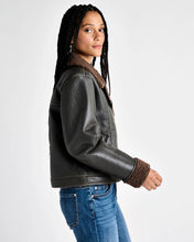 Load image into Gallery viewer, Romy Vegan Leather Jacket