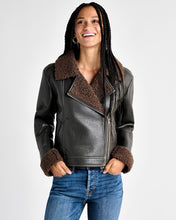 Load image into Gallery viewer, Romy Vegan Leather Jacket