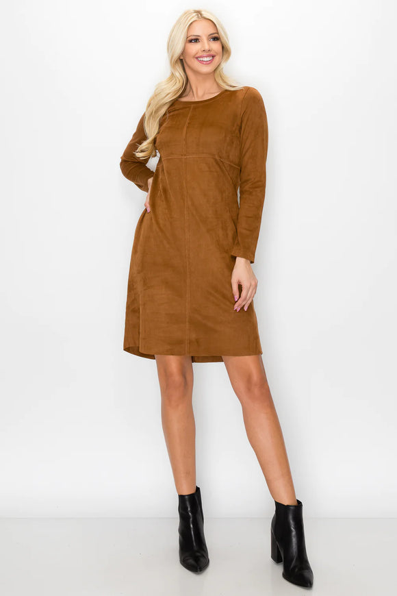 Aurora Suede Dress