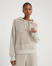 Load image into Gallery viewer, Cotton dazzling net hooded sweater