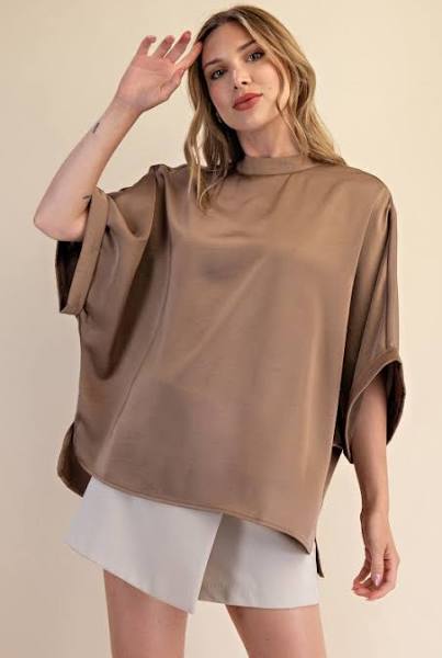 Mock Neck Blouse