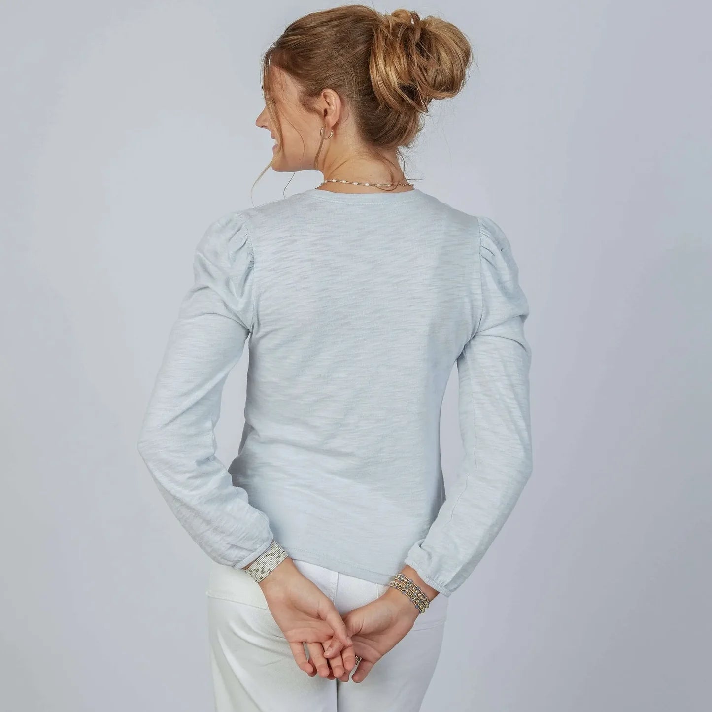 Joanie Subtle Puff Long Sleeve w/ Elastic Cuff