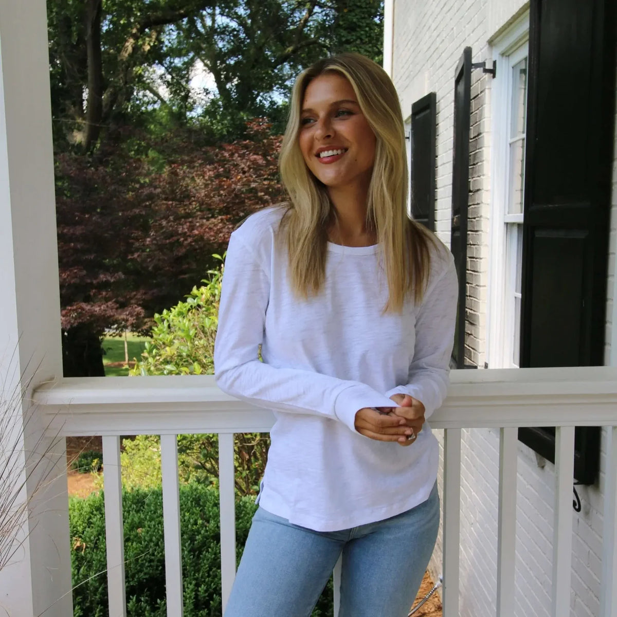 Long Sleeve Jeans Crew