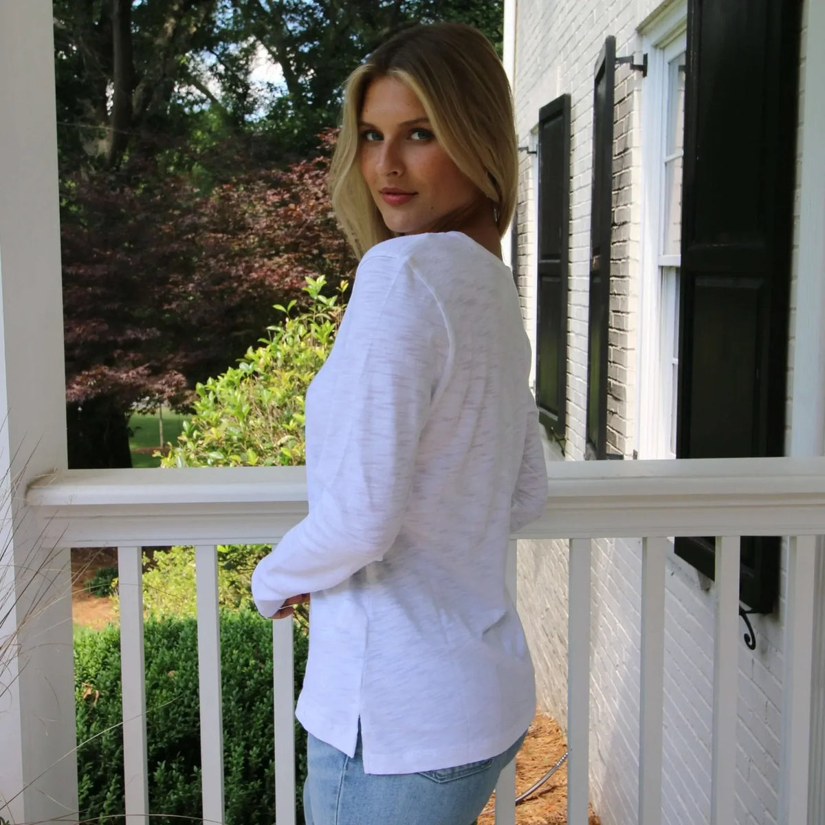 Long Sleeve Jeans Crew