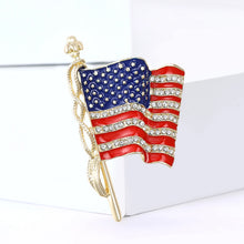 Load image into Gallery viewer, American Flag Brooch