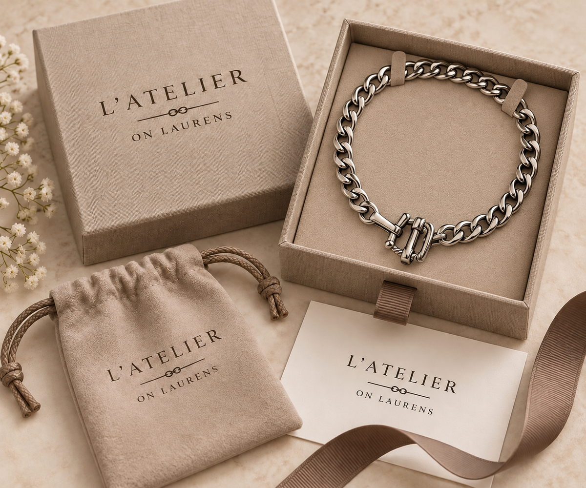 Chunky Silver Curb Chain Necklace
