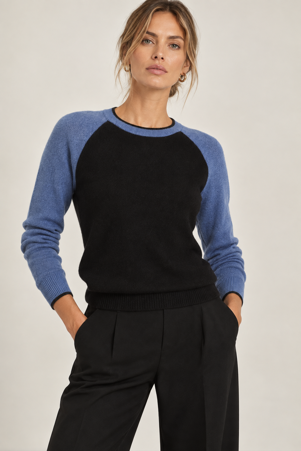 Camille Cashmere Raglan Sweater