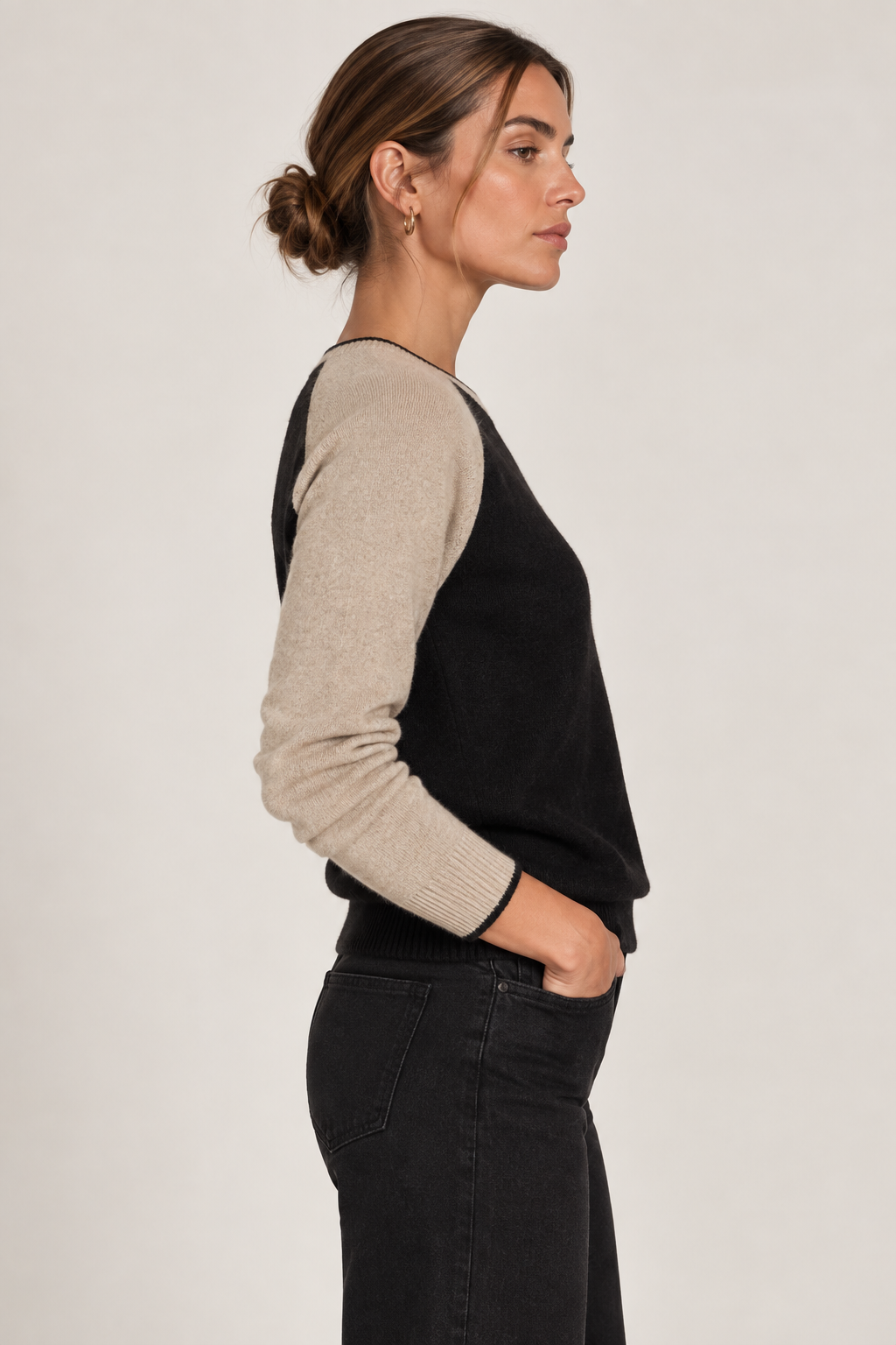 Camille Cashmere Raglan Sweater