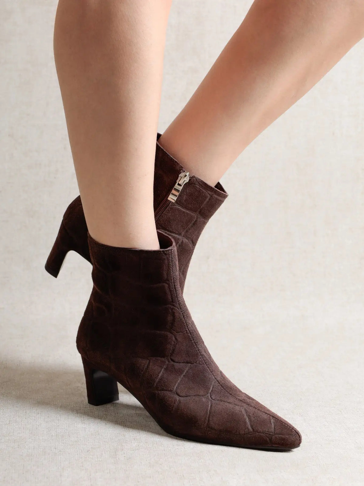Dina Chocolate Suede Boot