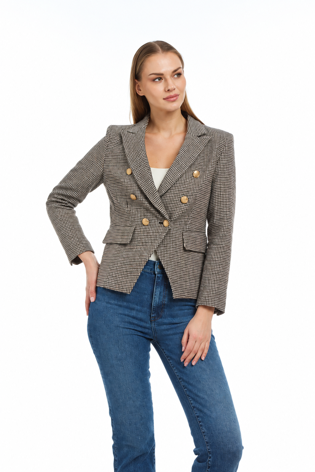 Bianca Jacket Houndstooth