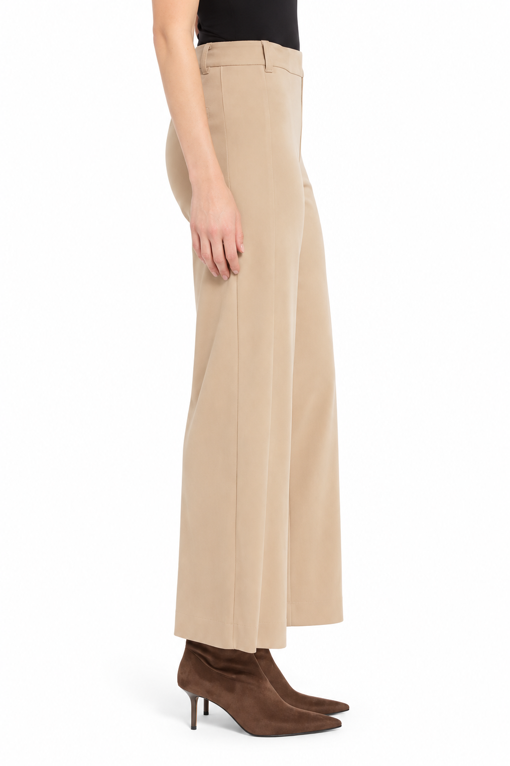 Vegan Suede Wide Leg Trousers