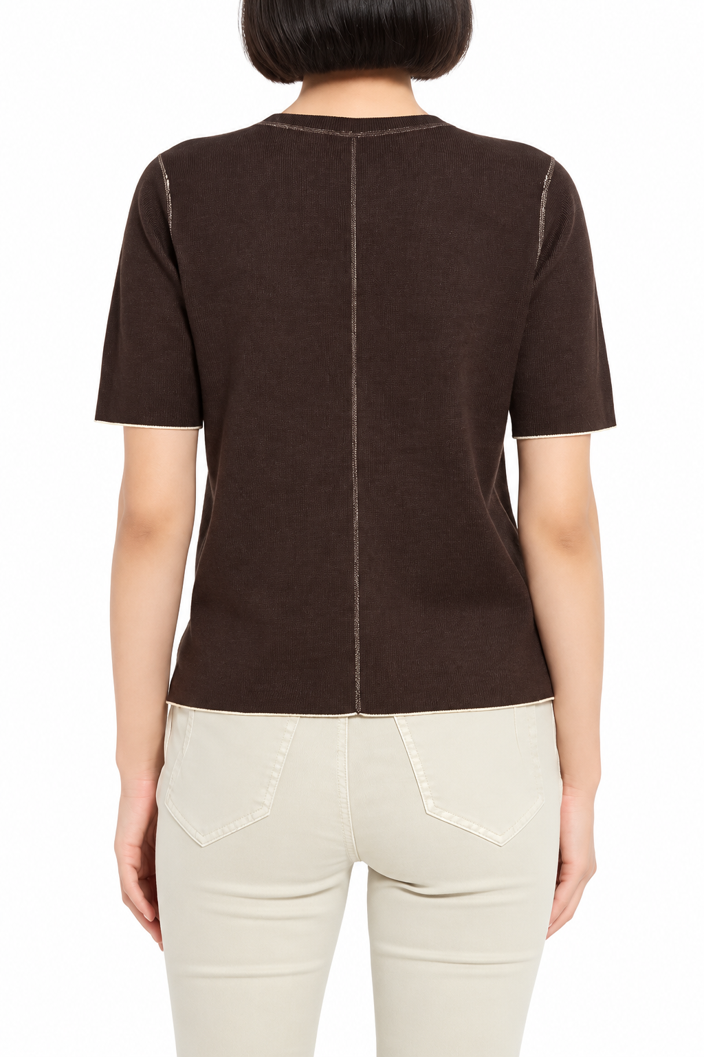 Reversible Knit Short Sleeve Tee