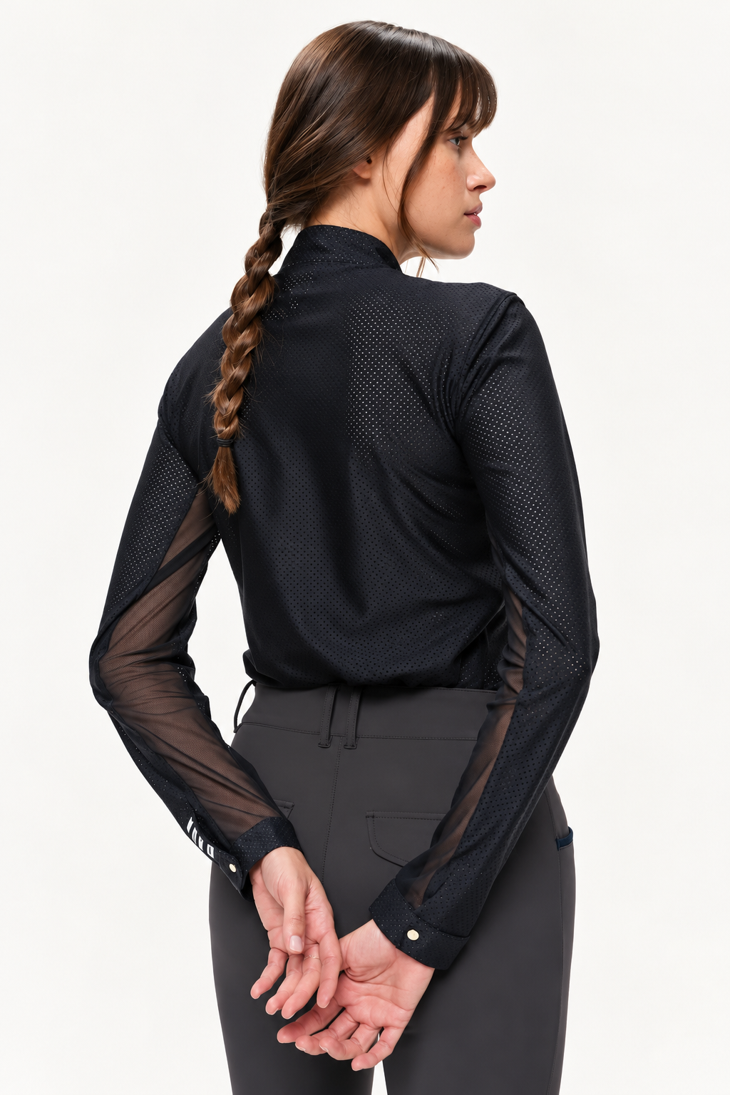 Long-Sleeve Technical Riding Polo