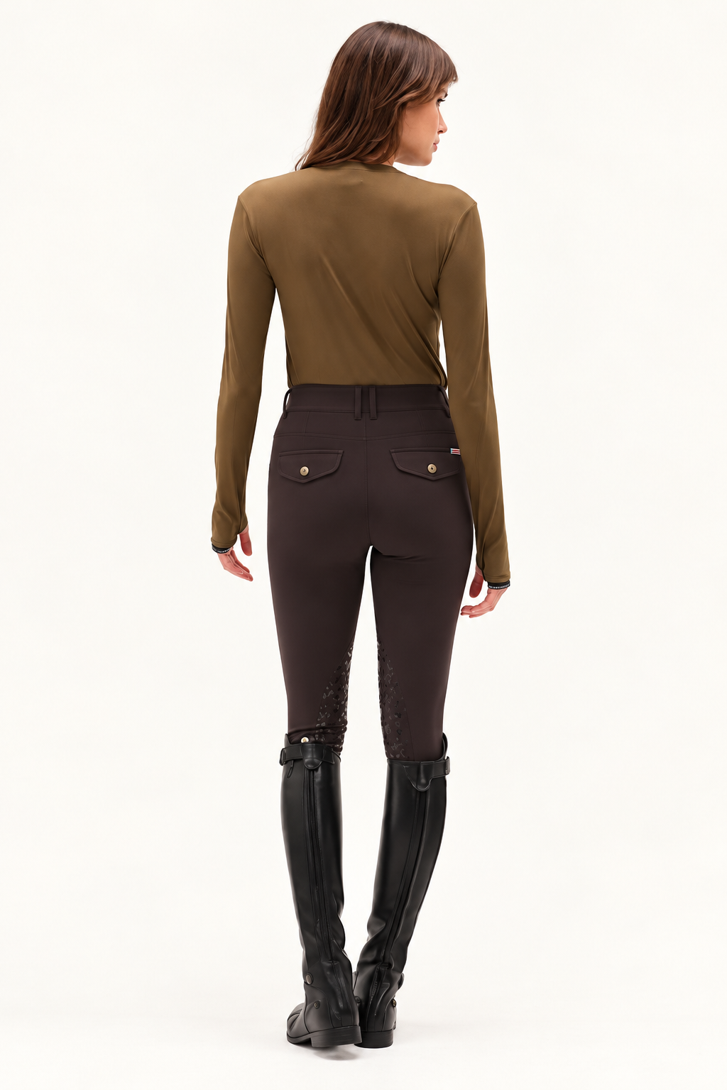 Long-Sleeve Technical Equestrian Shirt
