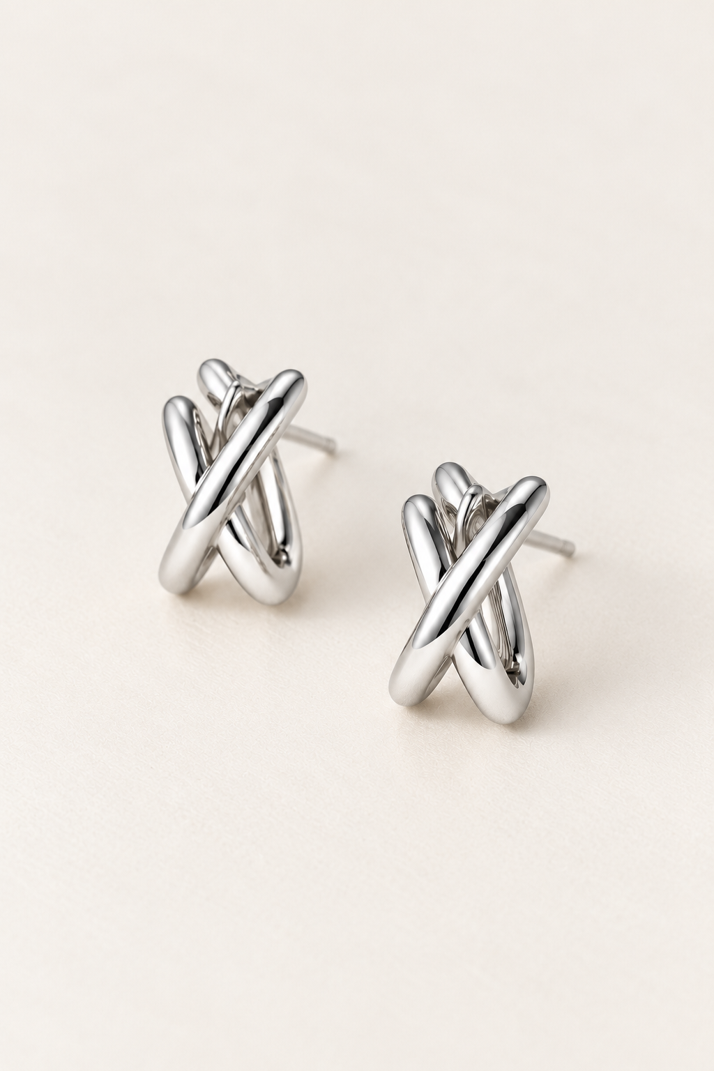 X Cross Earrings