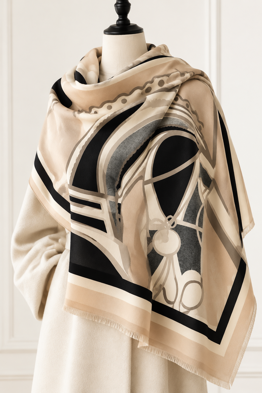 Gray Mane Reversible Wrap
