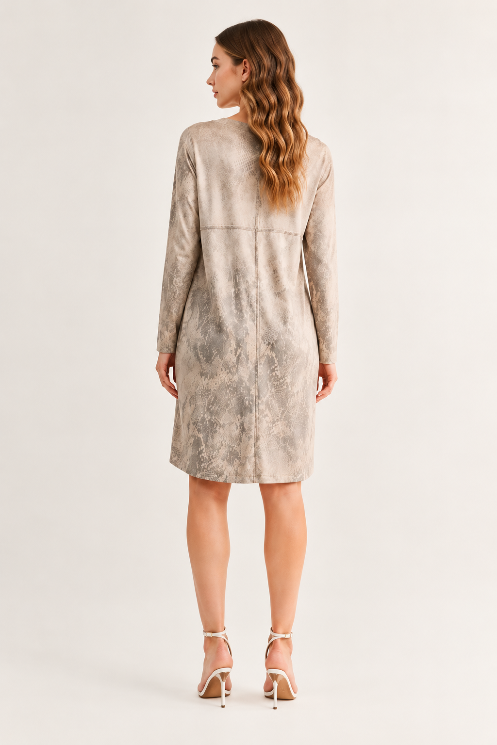 Aurora Suede Print Dress
