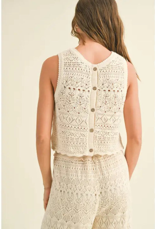 Crochet Knit Top