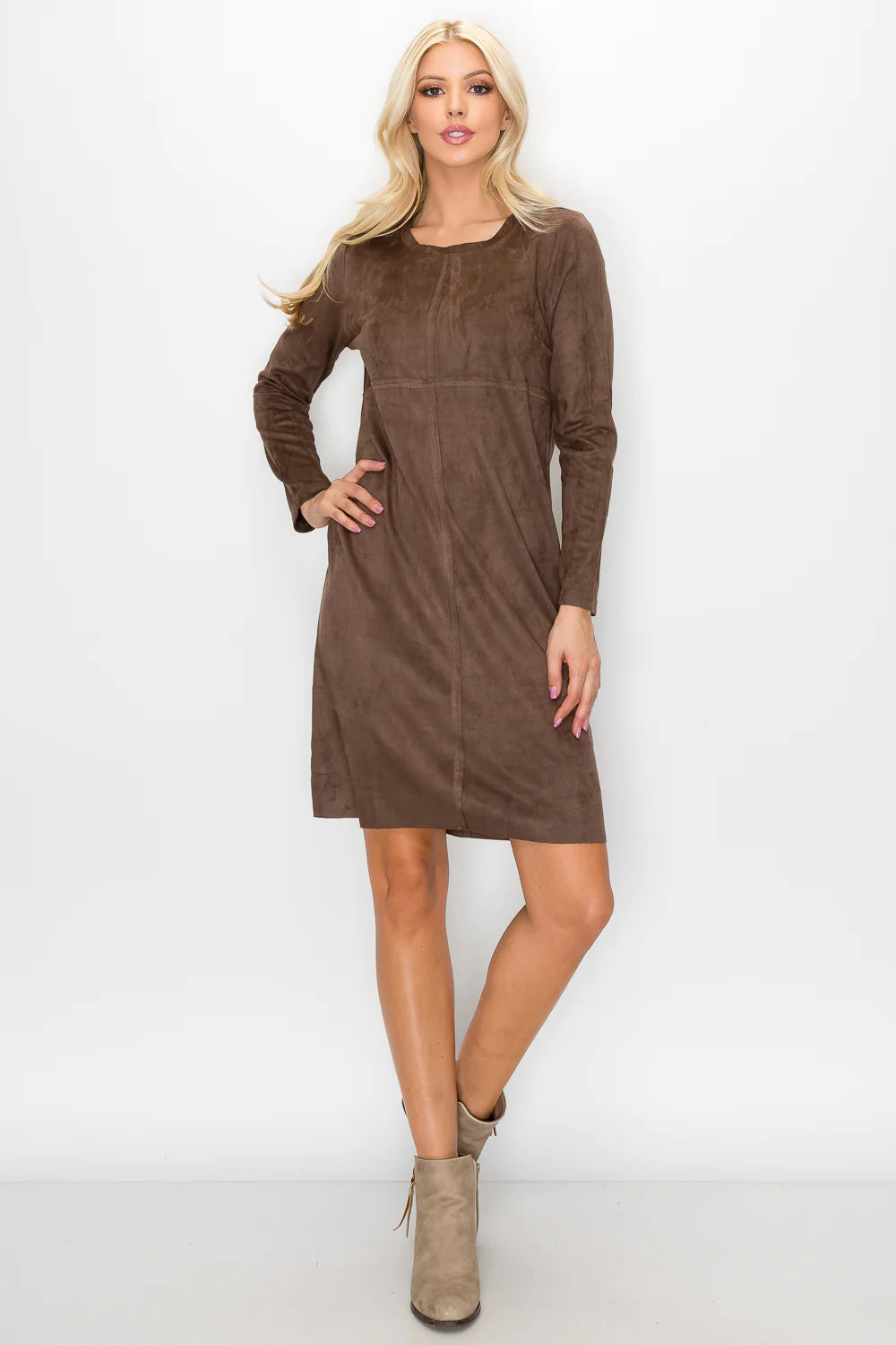 Aurora Suede Dress