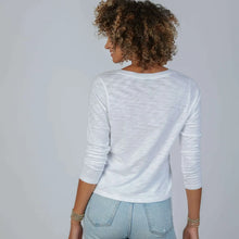 Load image into Gallery viewer, Perfect Length Tee Long Sleeve - Ivory
