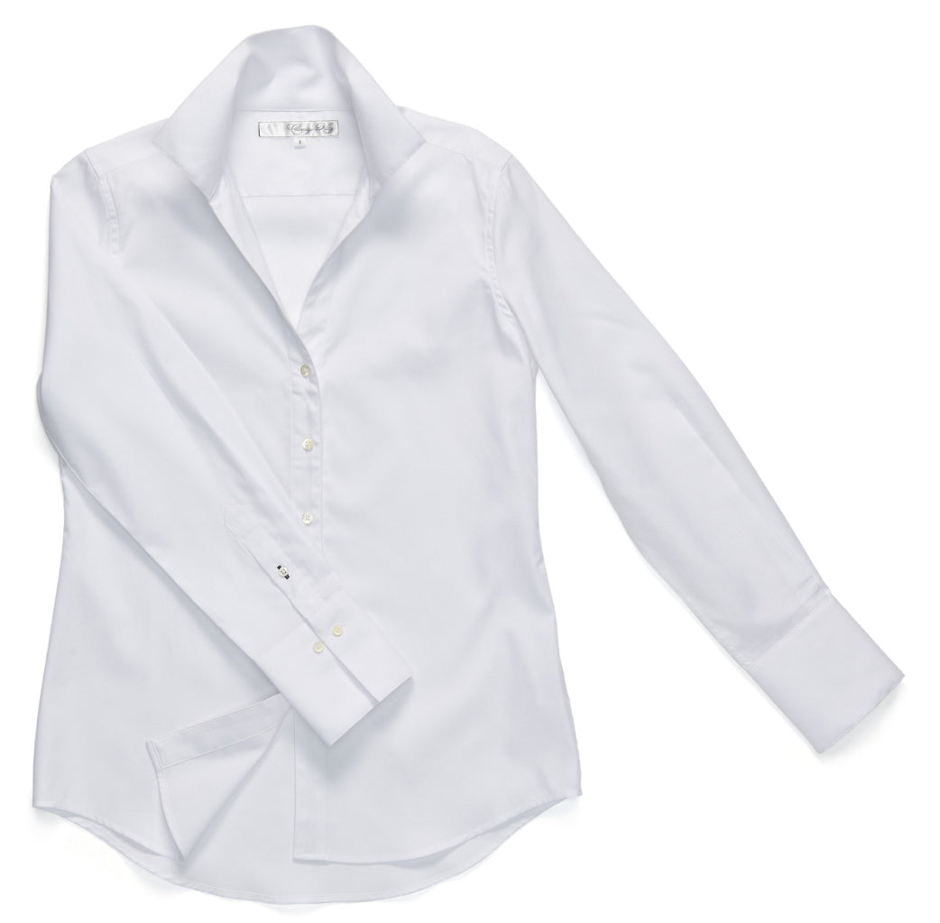 Claridge + King The League Shirt in Crisp White, Size L
