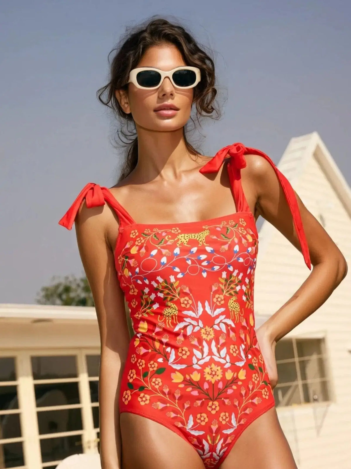 Red Blossom Swimsuit