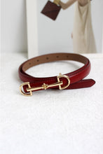 Load image into Gallery viewer, Slim Leather Belt
