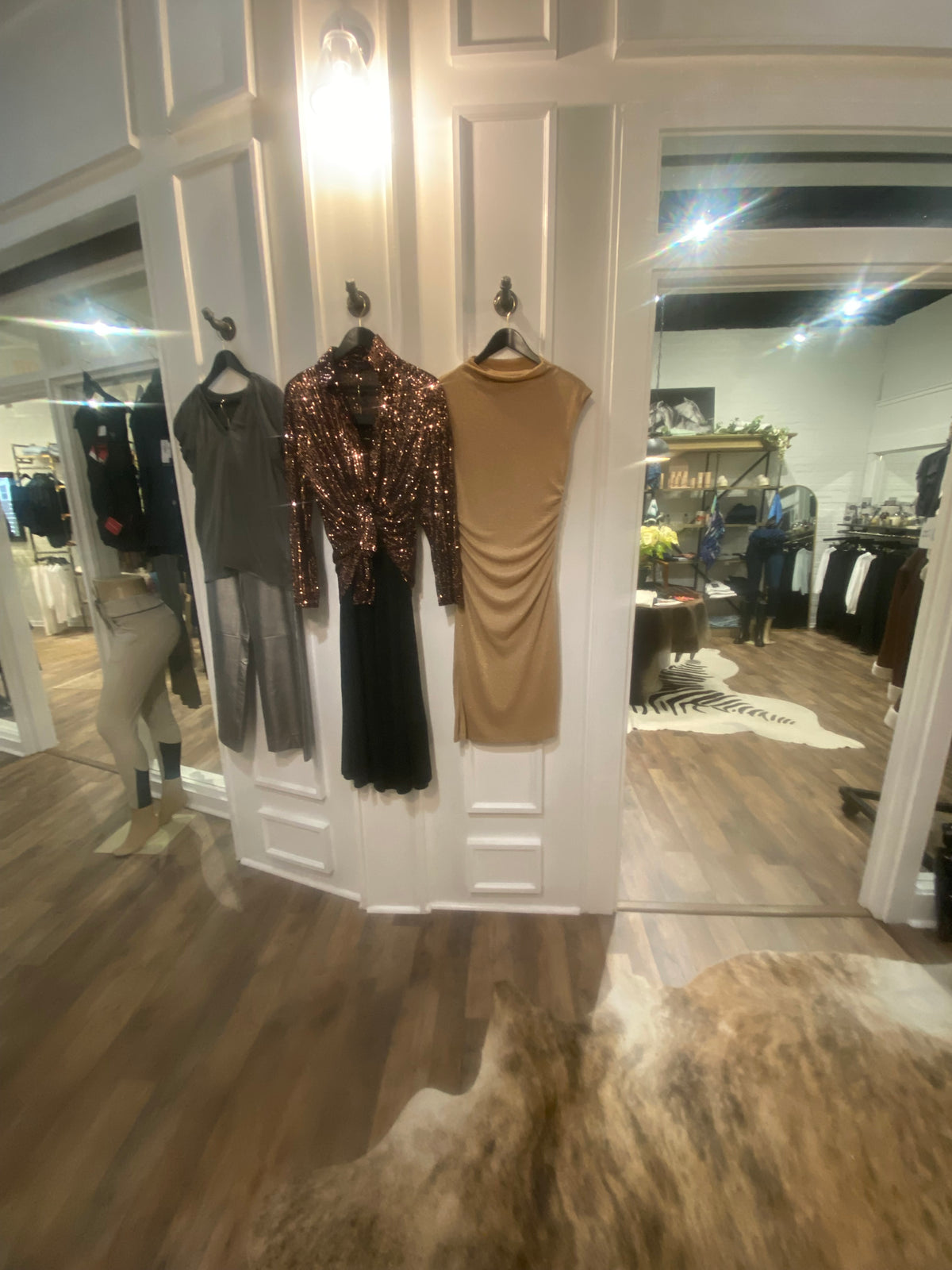 Gold Knit Sheath Party Dress