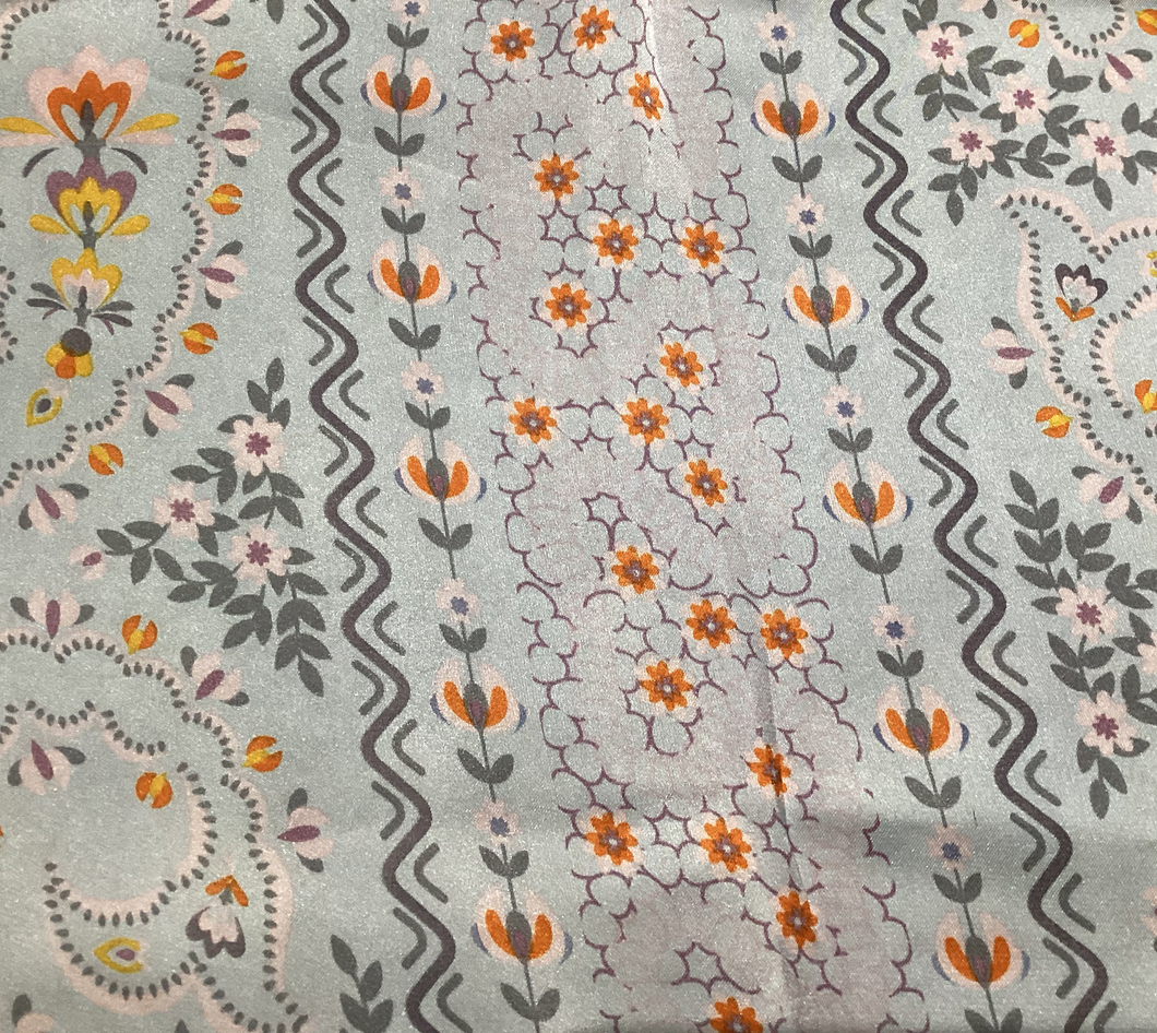 Blue Pattern Scarf