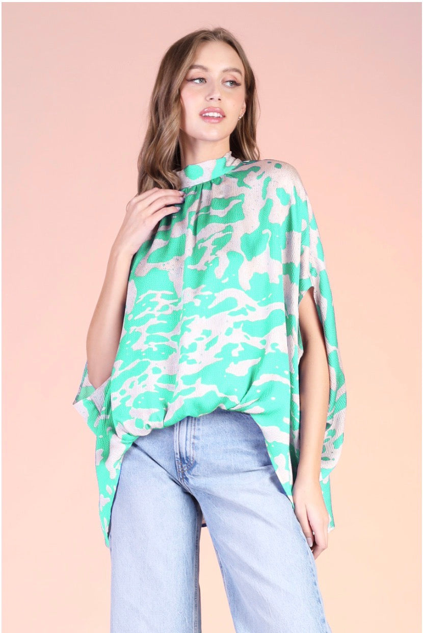 Printed Caftan Blouse