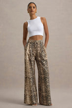 Load image into Gallery viewer, Snake Print Wide Leg Pants

