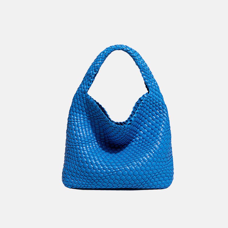 Woven Bucket Shoulder Bag
