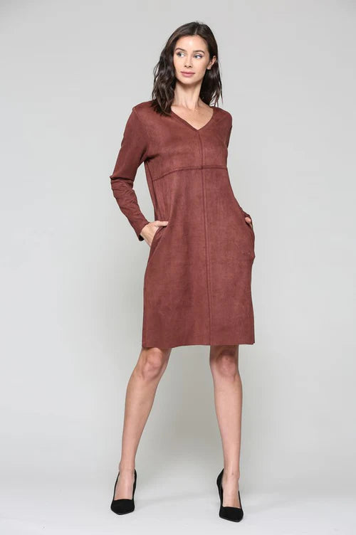 Aurora Suede Dress