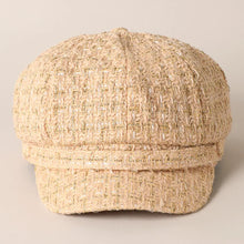 Load image into Gallery viewer, Tweed Newsboy Cabbie Hat
