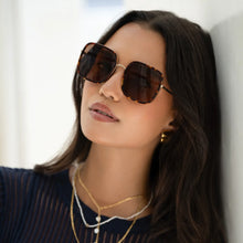 Load image into Gallery viewer, Cosmo Square Sunglasses / Dark Tortoise
