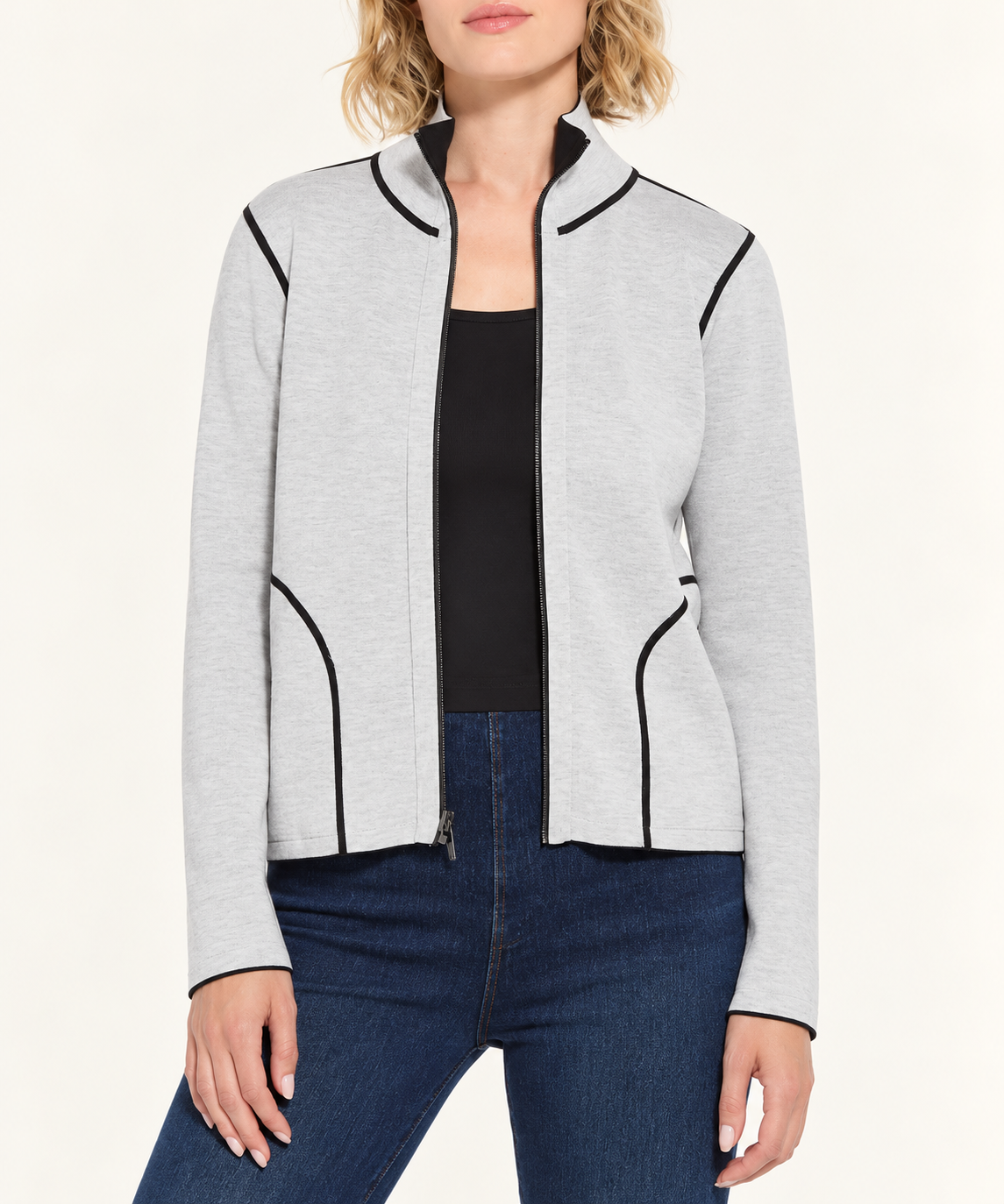 Reversible Cashmere Zip Up
