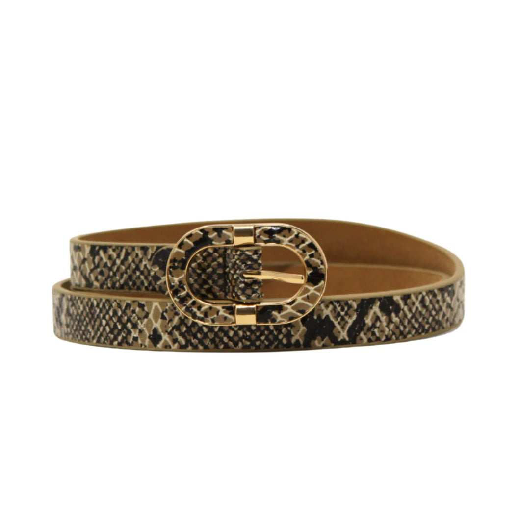 Animal Print Belt