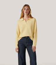 Load image into Gallery viewer, Cashmino Long Sleeve Polo Sweater

