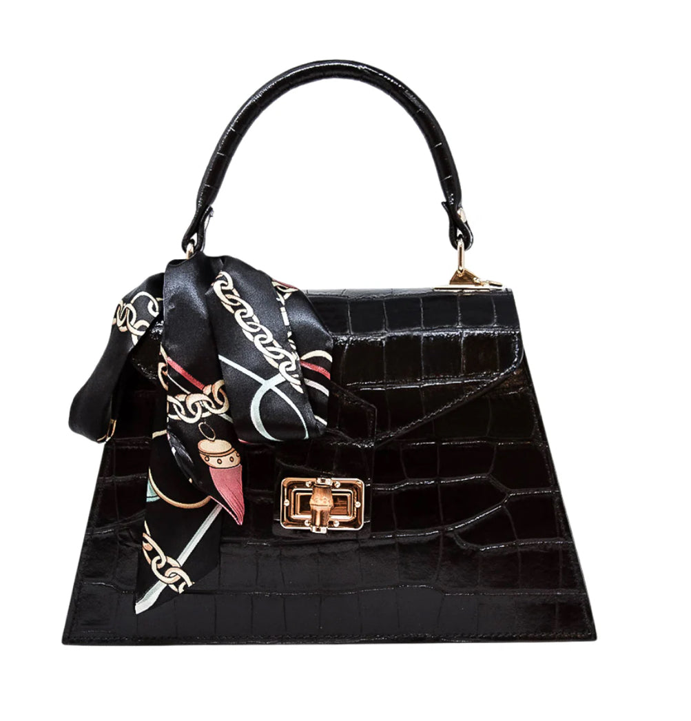 Black Leather Handbag