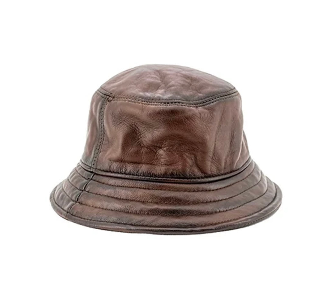 Leather Bucket Hat