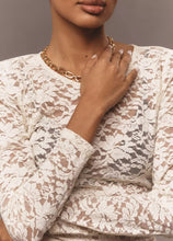 Load image into Gallery viewer, Long-Sleeve Lace Crew
